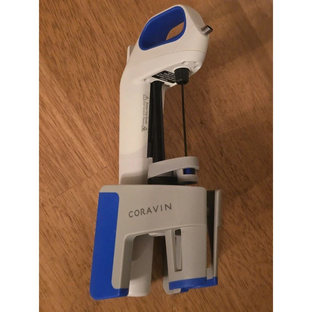Coravin Model One Wine Preservation System White Blue + 2 Sealed Argon Capsules